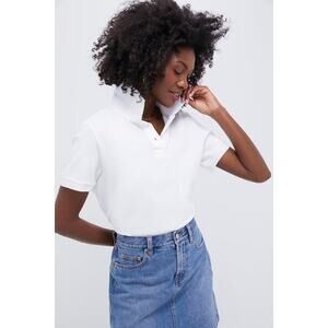 TUCKERNUCK White Pique Murray Classic Polo Size S NWT Retail $98 Tuckernuck